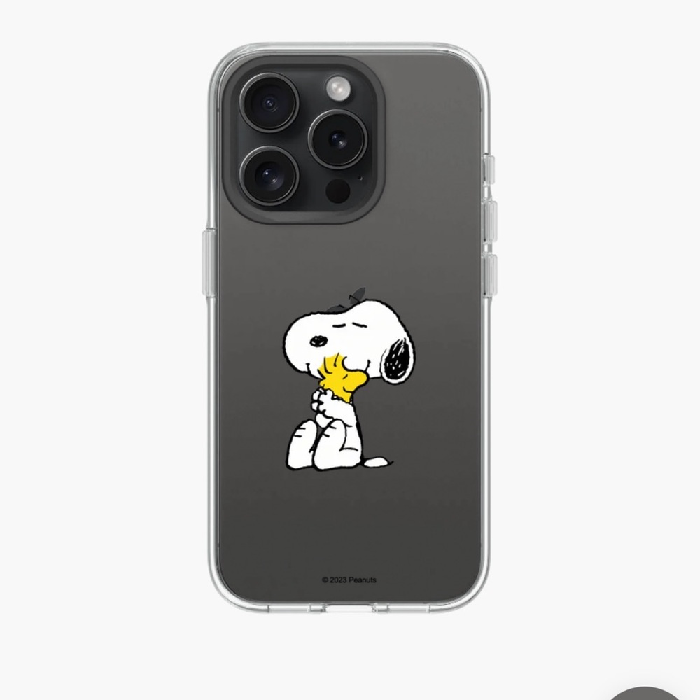 RHINOSHIELD x Snoopy Clear iPhone 15 pro case